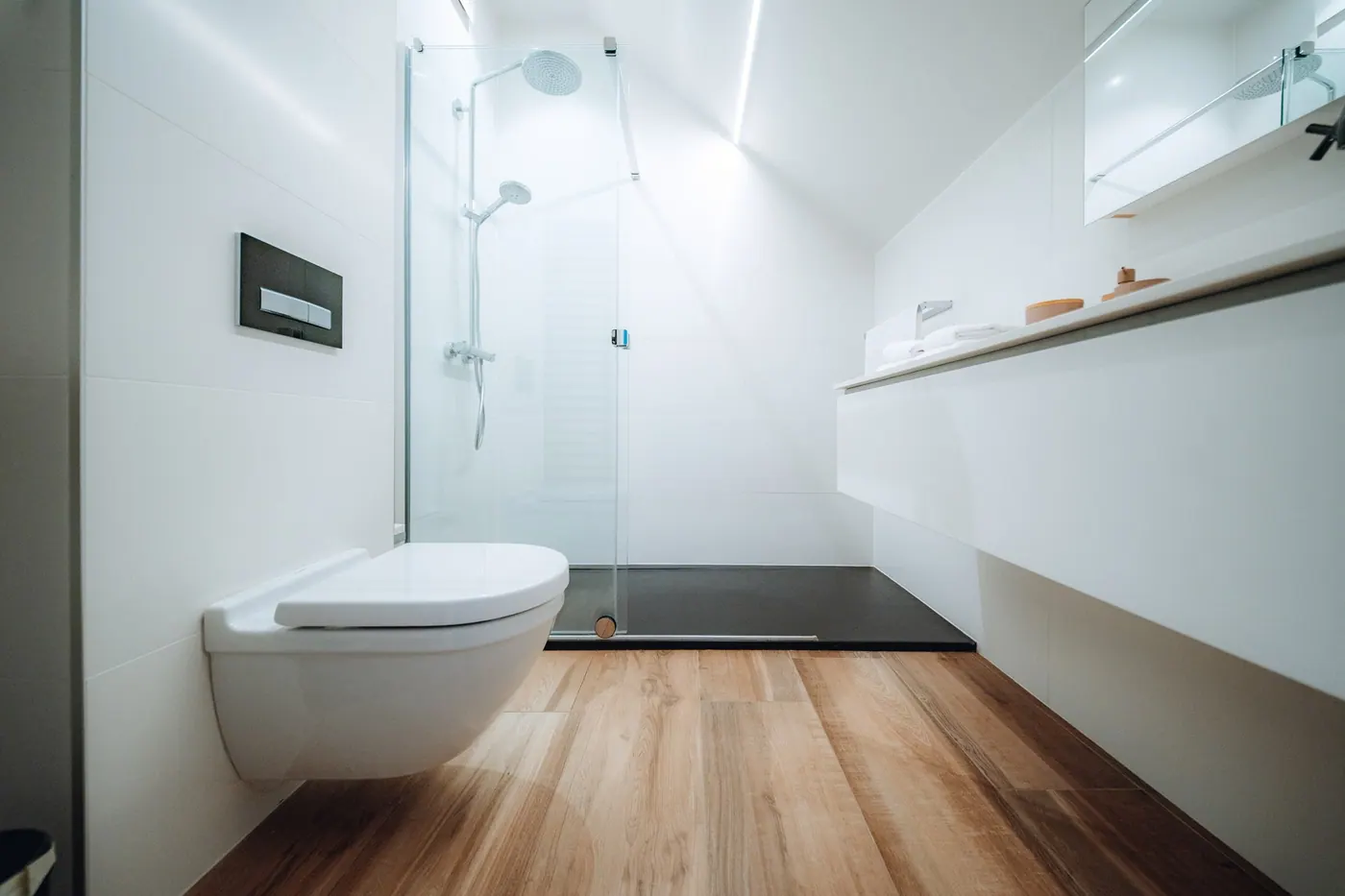 La salle de douche