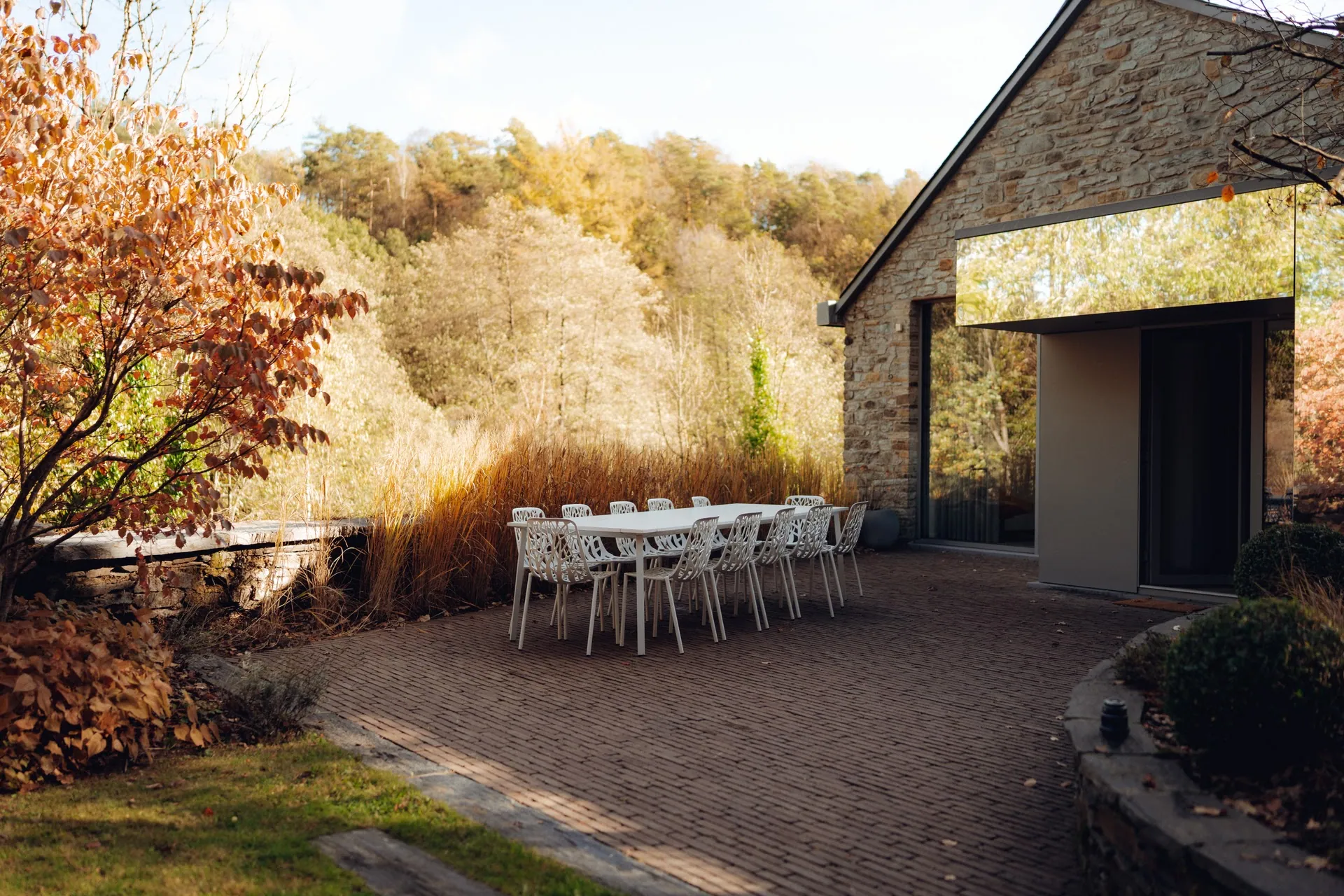 La terrasse et le paysage